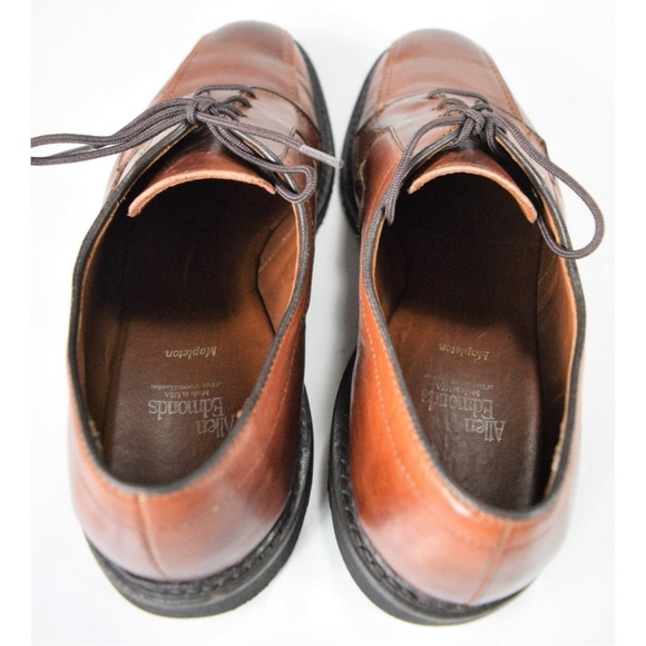 Allen Edmonds Mapleton Men's Brown Leather Loafers - Picture 4 of 8